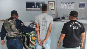 Unidades de la Policía Nacional junto al sospechoso Unidades de la Policía Nacional junto al sospechoso