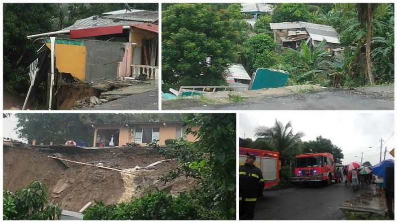 Varias casas afectadas por derrumbe en Nueva Libia