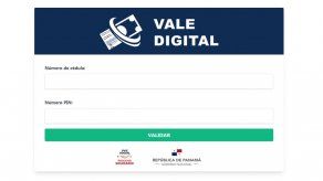 Plataforma de registro de Vale Digital. Plataforma de registro de Vale Digital.