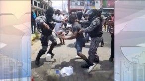 Captan incidente entre unidades lince y un vendedor de pescado en Colón Captan incidente entre unidades lince y un vendedor de pescado en Colón