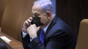 El primer ministro israelí en funciones, Benjamín Netanyahu﻿.