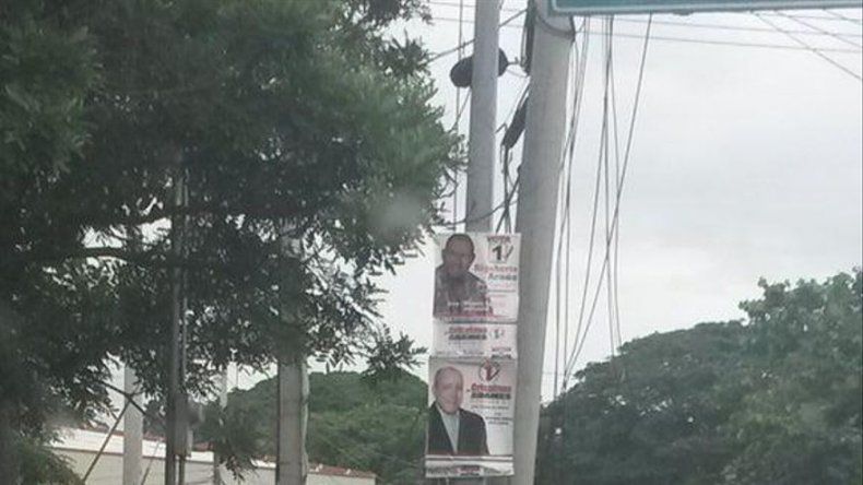 Camión derriba poste eléctrico en Ave. Frangipani