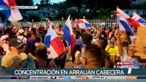 Concentración y cierre en Arraiján cabecera contra ley de contrato minero