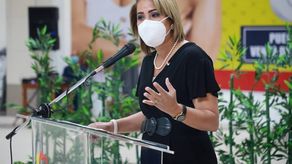 La directora de la Lotería Gloriela Del Río.