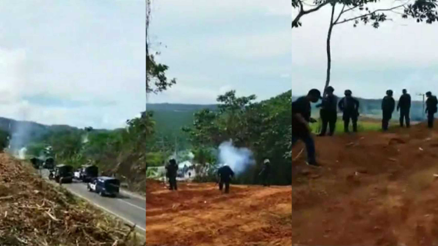 Cierre en Changuinola por enfrentamientos entre la policía y civiles.