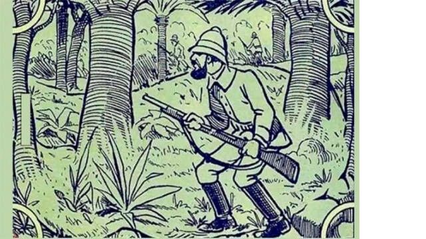 Acertijo visual: ¿Puedes encontrar al elefante en la imagen del cazador que remece las redes? Acertijo visual: ¿Puedes encontrar al elefante en la imagen del cazador que remece las redes?