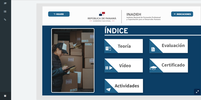 Página web del INADEH Página web del INADEH 