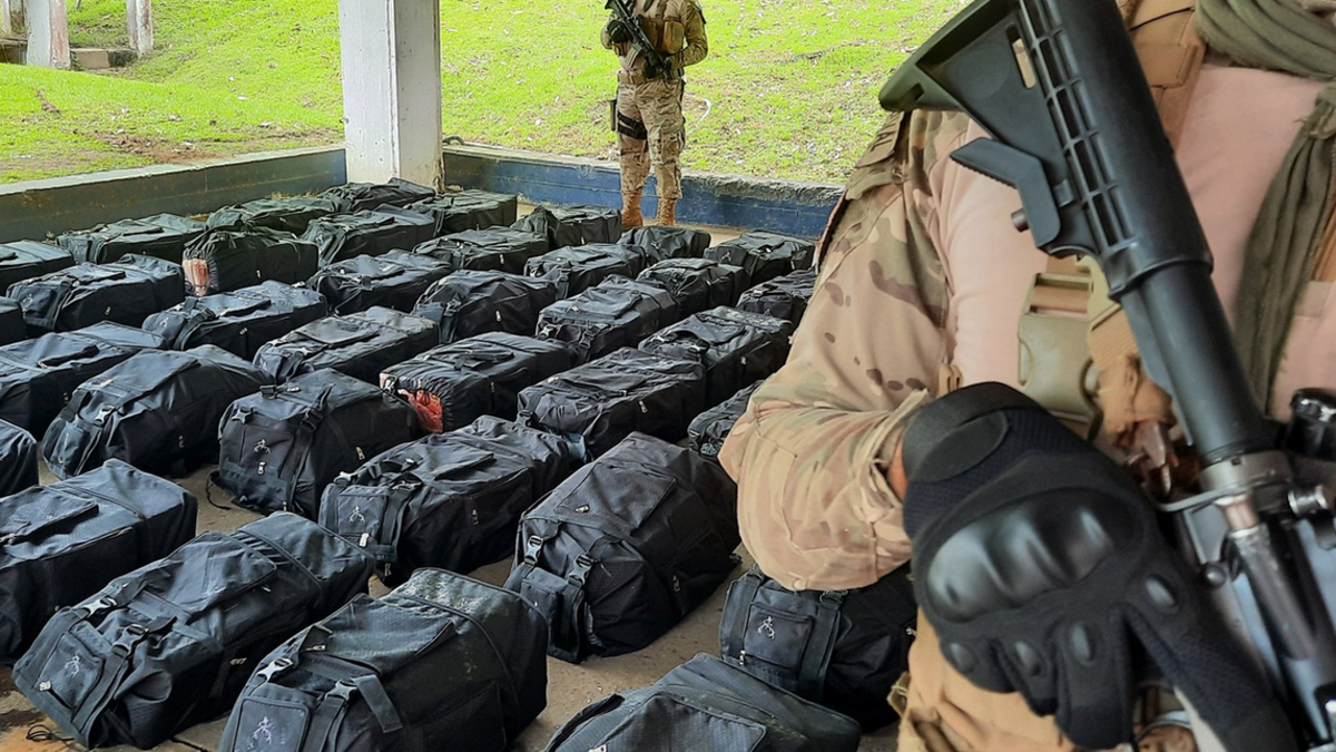 Droga decomisada por parte del Senan.