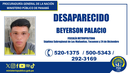 Ministerio Público investiga desaparición de Beyerson Palacios. Ministerio Público investiga desaparición de Beyerson Palacios.