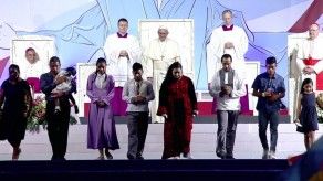 El Papa escuchó tres testimonios durante la vigilia con los jóvenes El Papa escuchó tres testimonios durante la vigilia con los jóvenes