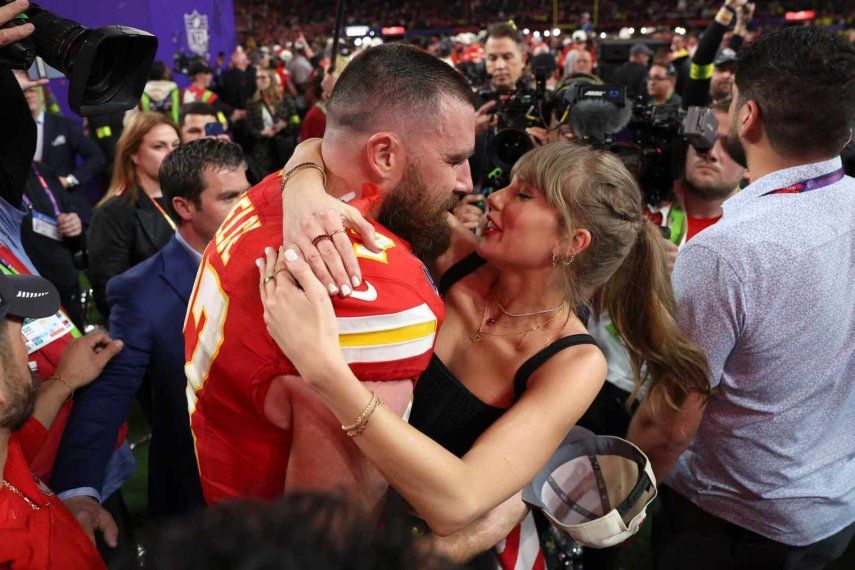 Taylor Swift y Travis Kelce se hacen viral por celebración del Super