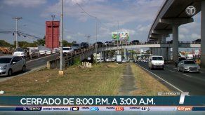Puente vehicular de Brisas del Golf será cerrado de 8:00 p.m. a 3:00 a.m.