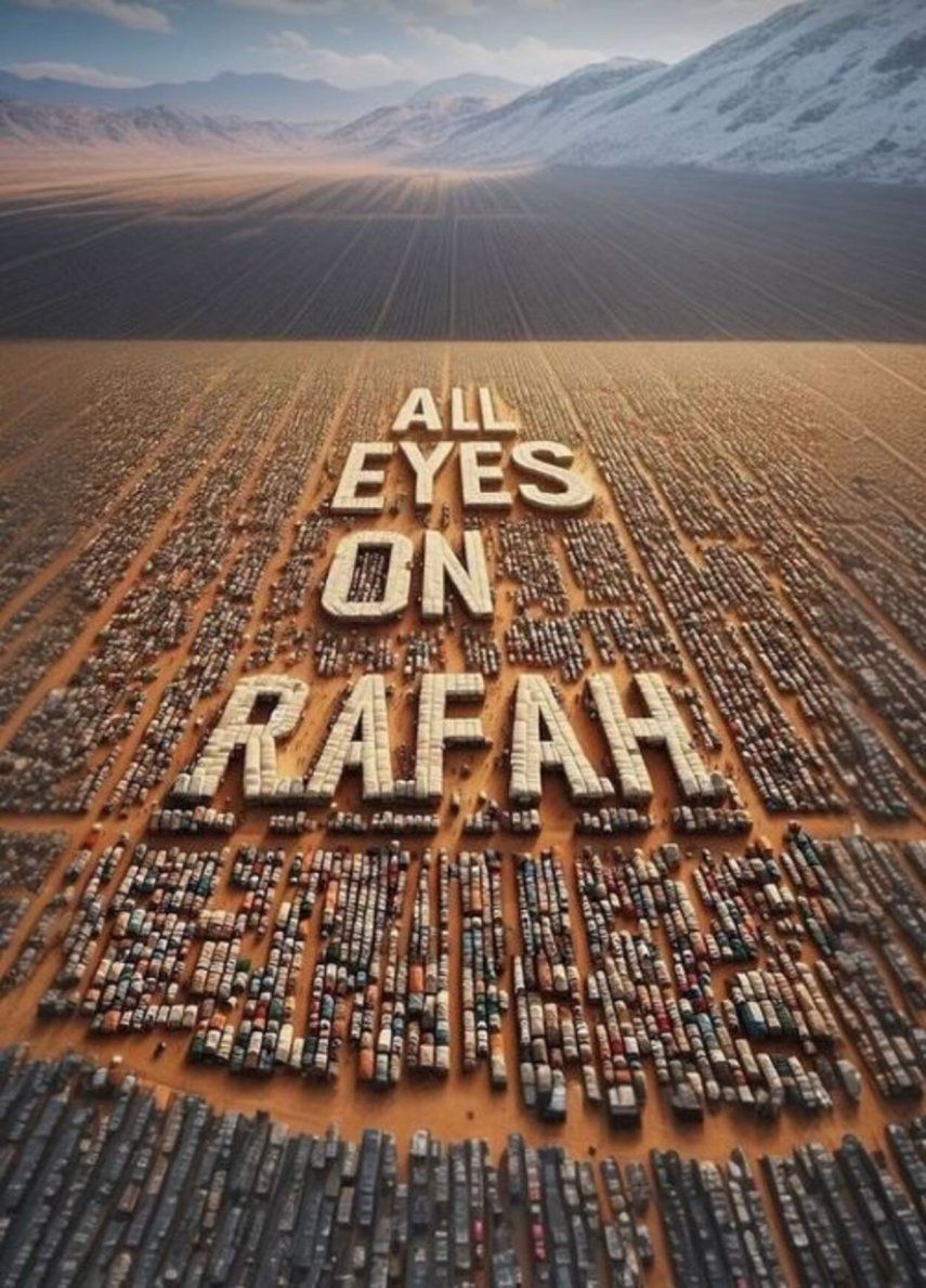 All eyes on Rafah: ¿Qué significa el lema que se ha vuelto viral en redes?