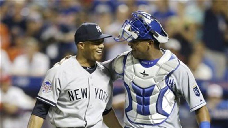 Salvador Pérez, el receptor de Mariano Rivera