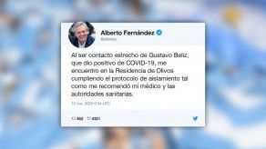 Presidente argentino aislado luego que un alto funcionario contrajo COVID-19