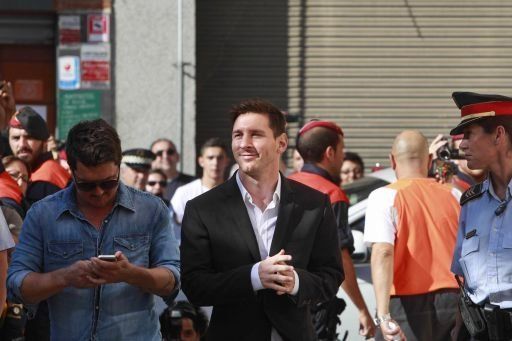 Messi salió del juzgado tras declarar ante el juez