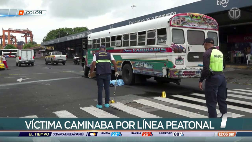 Peatón es atropellado cuando transitaba por el paso peatonal