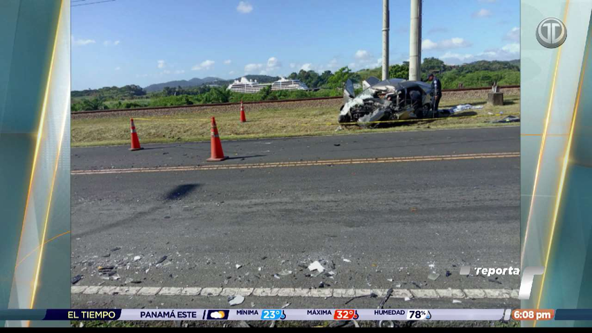 Un aparatoso accidente de tránsito cobra al vida de una persona en la Avenida Omar Torrijos.