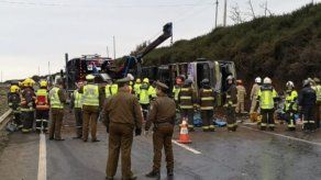 Seis muertos y veinte heridos en accidente de autobús en el sur de Chile