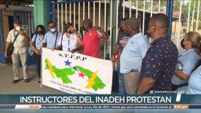 Instructores del Inadeh protestan y denuncian supuesta persecución política Instructores del Inadeh protestan y denuncian supuesta persecución política