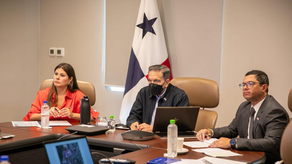 Órgano Ejecutivo. Presidente Lauretino Cortizo lidera reunión por incendio en Cerro Patacón