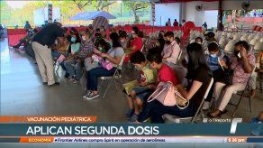 Comienza aplicación de segundas dosis pediátrica en el Parque Omar