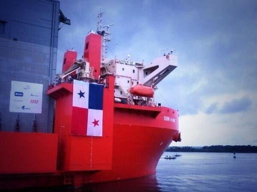 Histórica llegada a Panamá de las primeras compuertas para la ampliación