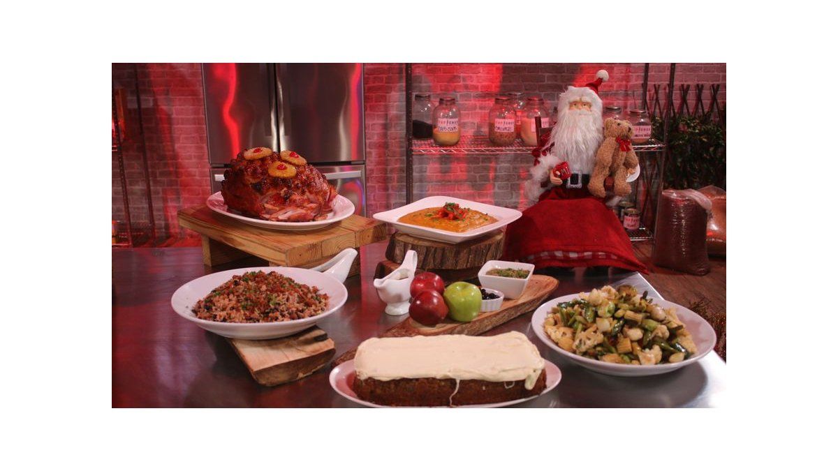 Cena navideña con jamón - Andrea, Raúl, Vanesa y Pascual