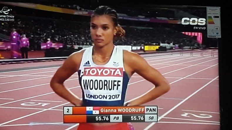Panameña Gianna Woodruff se despide del Mundial de Atletismo