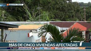 Fuertes vientos causan daños en viviendas de La Chorrera