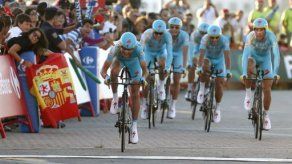 Astana gana primera etapa de la Vuelta