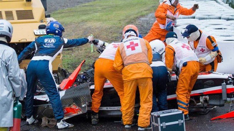 Jules Bianchi lucha por su vida tras el accidente en GP de Japón