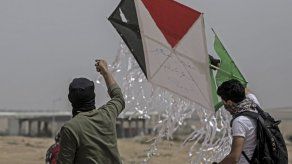 Las cometas como arma de protesta de los palestinos