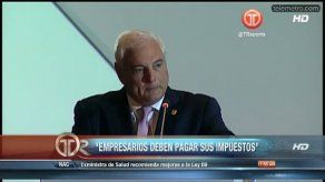 Martinelli habla de la evasión de impuestos en encuentro empresarial