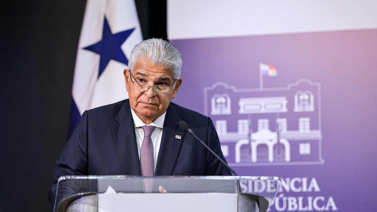 Presidente José Raúl Mulino en conferencia de prensa.