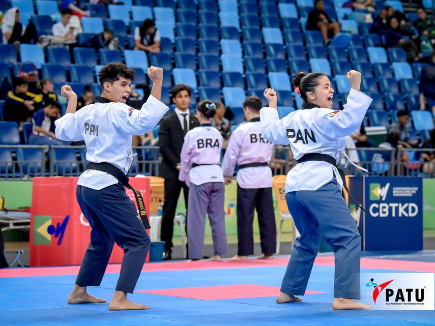 Taekwondistas panameños ganan medalla de plata en el Río Open G2 2025.