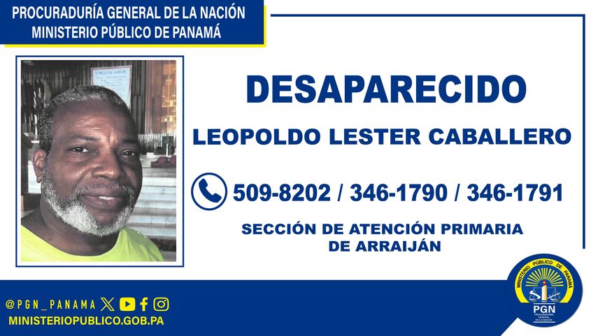 Desaparecido: Leopoldo Lester Caballero