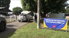 Autoexprés de vacunas ubicado en la Feria de David.