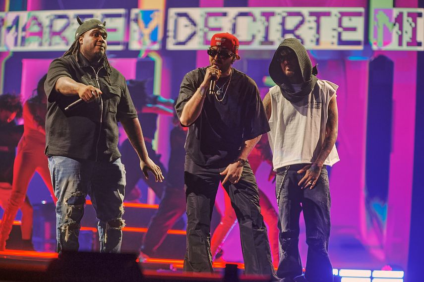 Los Avengers durante los ensayos de los Latin American Music Awards 2024.&nbsp;