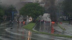 Estudiantes de la UP cierran a la calle en rechazo de caso Odebrecht