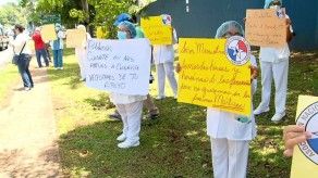 ANEP protesta, exigen insumos y pagos adeudados