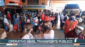 Realizan operativos en transporte colectivo en Santiago