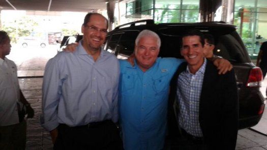 Martinelli se reunió con Arias y Roux, analizaron temas políticos y económicos