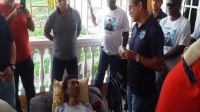 Policía que padece de dermatomiositis recibe apoyo Policía que padece de dermatomiositis recibe apoyo