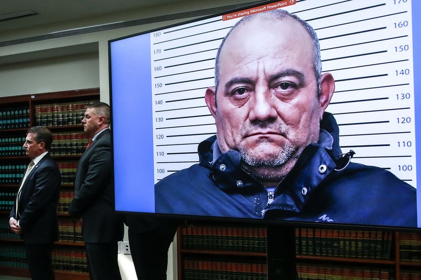 Una imagen del narcotraficante colombiano Dairo Antonio Usuga