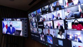 Reunión virtual del consejo de Gabinete del presidente de la República de Panamá, Laurentino Cortizo.
