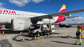 Vista de avión de Iberia.