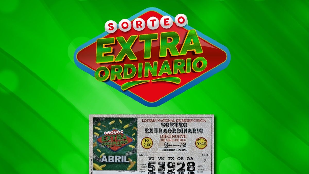 Sorteo Extraordinario de la Lotería Nacional este 19 de abril.