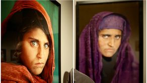 Sharbat Gula es conocida como la Niña Afgana, famosa por el retrato que le hizo Steve McCurry en 1985 para la portada de National Geographic.