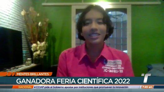 Mentes Brillantes: Isabella García, representará a Panamá en feria científica en EE. UU.